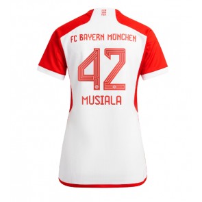 Bayern Munich Jamal Musiala #42 Hemmatröja Kvinnor 2023-24 Kortärmad